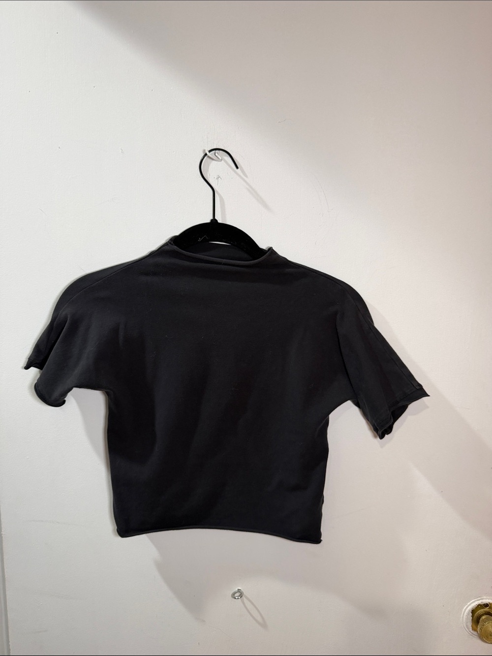 Skims Turtle Neck Cropped Tee XS